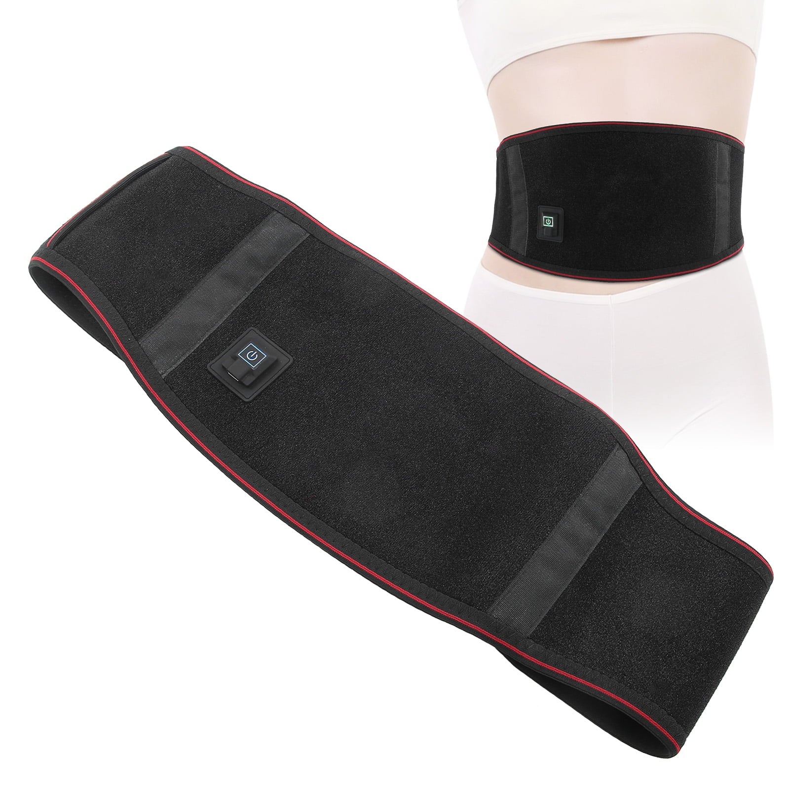 PureTherm™ Heating Massage Belt with 3 Heat Levels for Cramps, Lower Back, and Abdominal Pain Relief for Women & Men