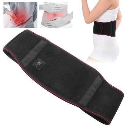 PureTherm™ Heating Massage Belt with 3 Heat Levels for Cramps, Lower Back, and Abdominal Pain Relief for Women & Men